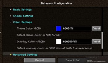 Data Config screenshot