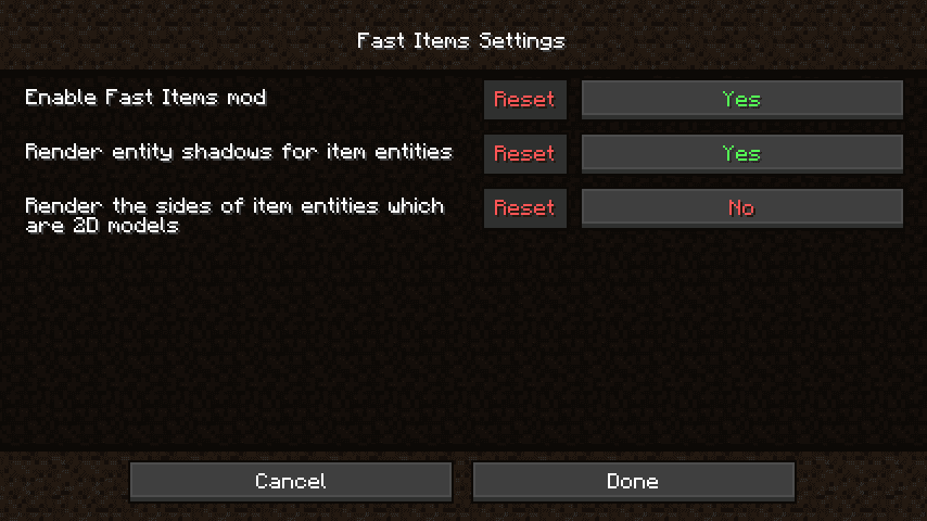 Fast Items screenshot