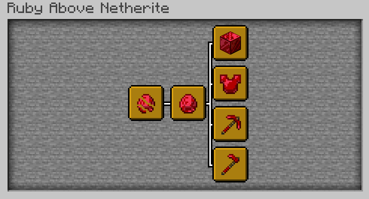 Ruby above netherite screenshot