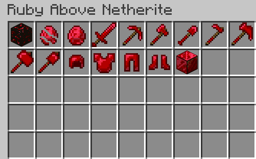 Ruby above netherite screenshot