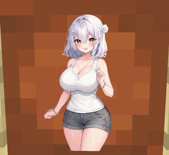 White Anime Girl Totem screenshot