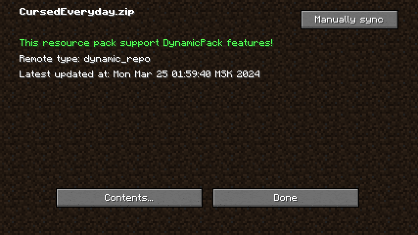 DynamicPack screenshot
