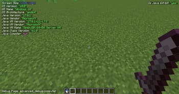 Advanced Debug screenshot