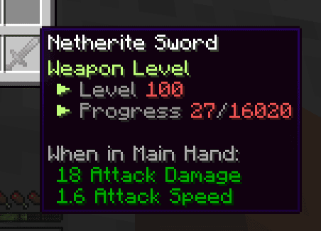 Lukas' Weapon Leveling screenshot