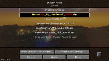 Vanilla modpack screenshot