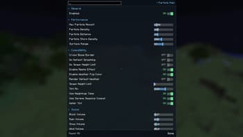 Particle Rain (Backport) screenshot