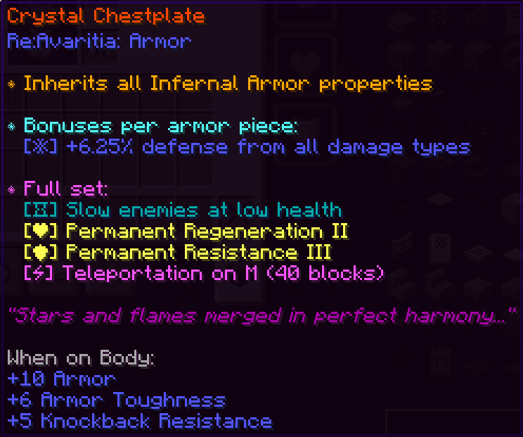 Re:Avaritia: Armor screenshot