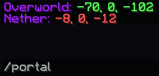 Nether Coords screenshot