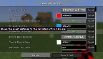 Dynamic pvp crosshair screenshot