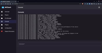 MCDash screenshot