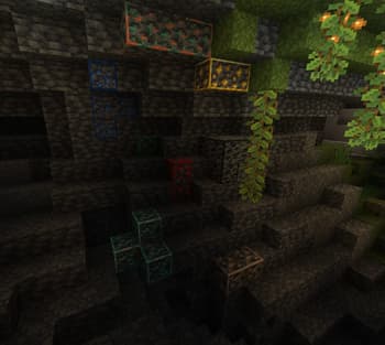 connected ore borders + connected budding amethyst borders screenshot