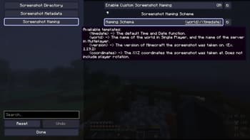 ScreenshotSettings screenshot
