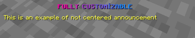 Announcement screenshot