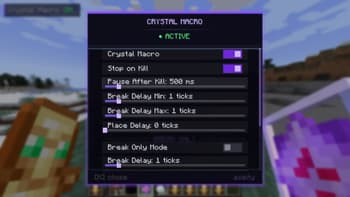 Crystal Macro Mod screenshot