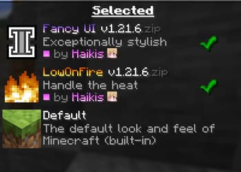 Fancy UI screenshot