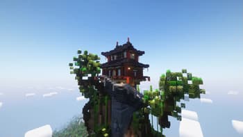 Chinese flying island tower screenshot