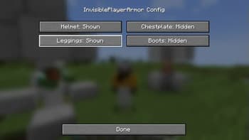 Invisible Player Armor screenshot