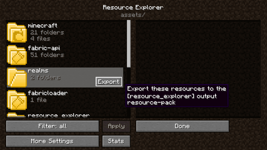 Resource Explorer screenshot