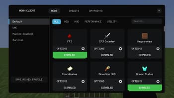 MoonClient screenshot