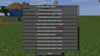 Villager Stats screenshot