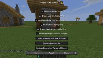 Villager Stats screenshot