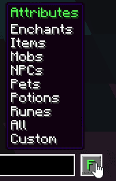 SkyBlock Item List screenshot