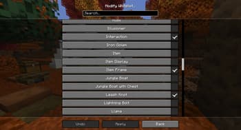 Entity Selection Outlines screenshot