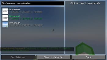 Coordinate Manager screenshot