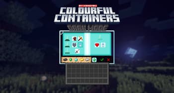Colourful containers Dark Mode GUI screenshot