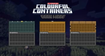 Colourful containers Dark Mode GUI screenshot