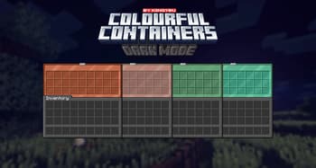 Colourful containers Dark Mode GUI screenshot