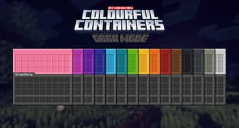 Colourful containers Dark Mode GUI screenshot
