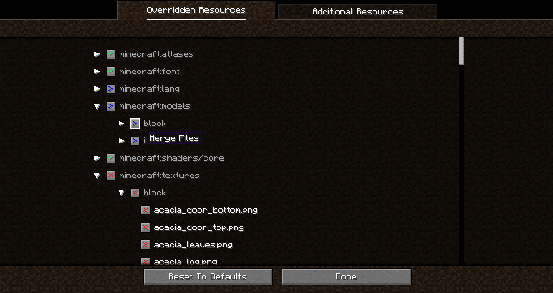 My Resource Pack, My Choice screenshot