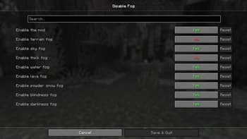 Disable Fog screenshot