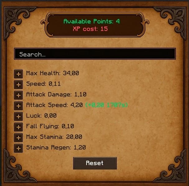 Player Stats screenshot