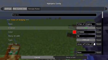 Highlights screenshot
