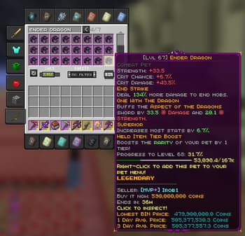 Rarity Tooltips For Hypixel SkyBlock screenshot