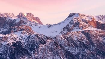Sky Snow mountains Gradient screenshot