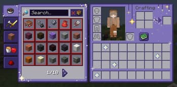 Starry GUI and Hotbar ✨ screenshot