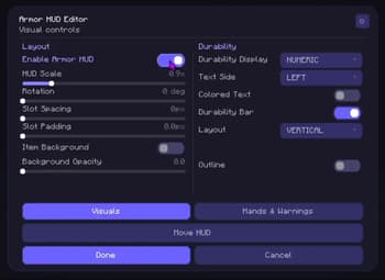 Clean Armor HUD screenshot