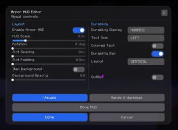 Clean Armor HUD screenshot