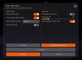 Clean Armor HUD screenshot