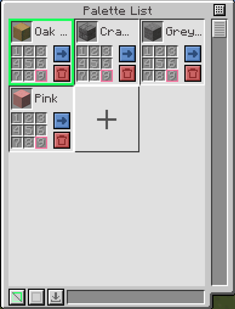 Block Palettes screenshot