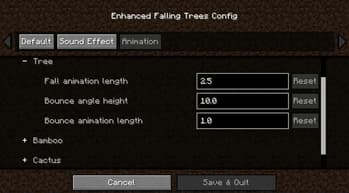 Enhanced Falling Trees screenshot
