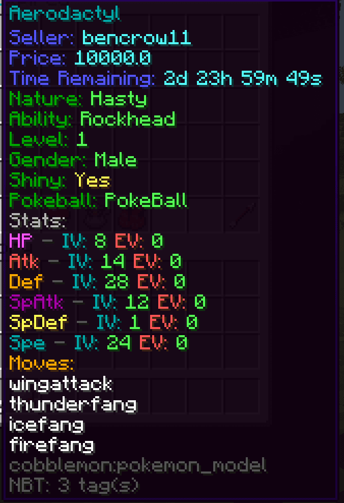 Cobblemon GTS screenshot