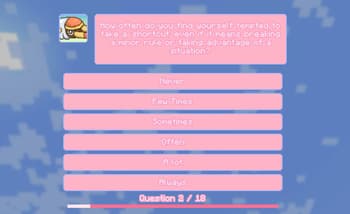 Ultro's Personality Type Quiz screenshot