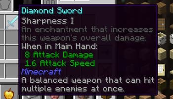 Item Descriptions screenshot
