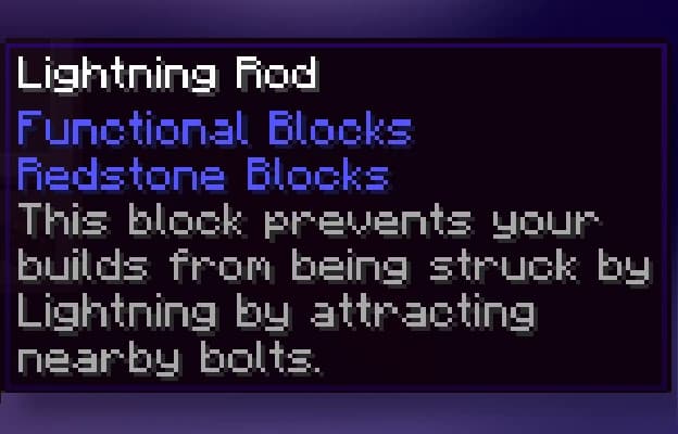 Item Descriptions screenshot