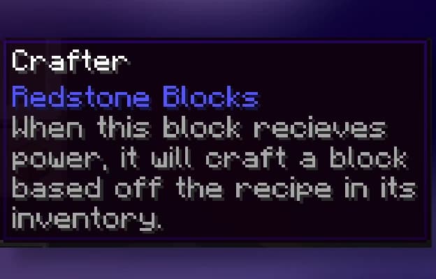 Item Descriptions screenshot