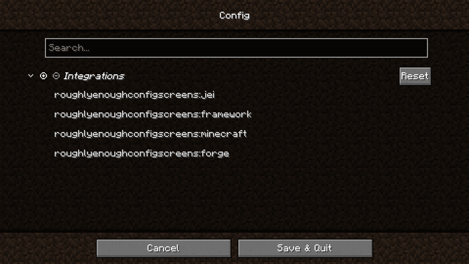 Roughly Enough Config Screens (RECS) screenshot